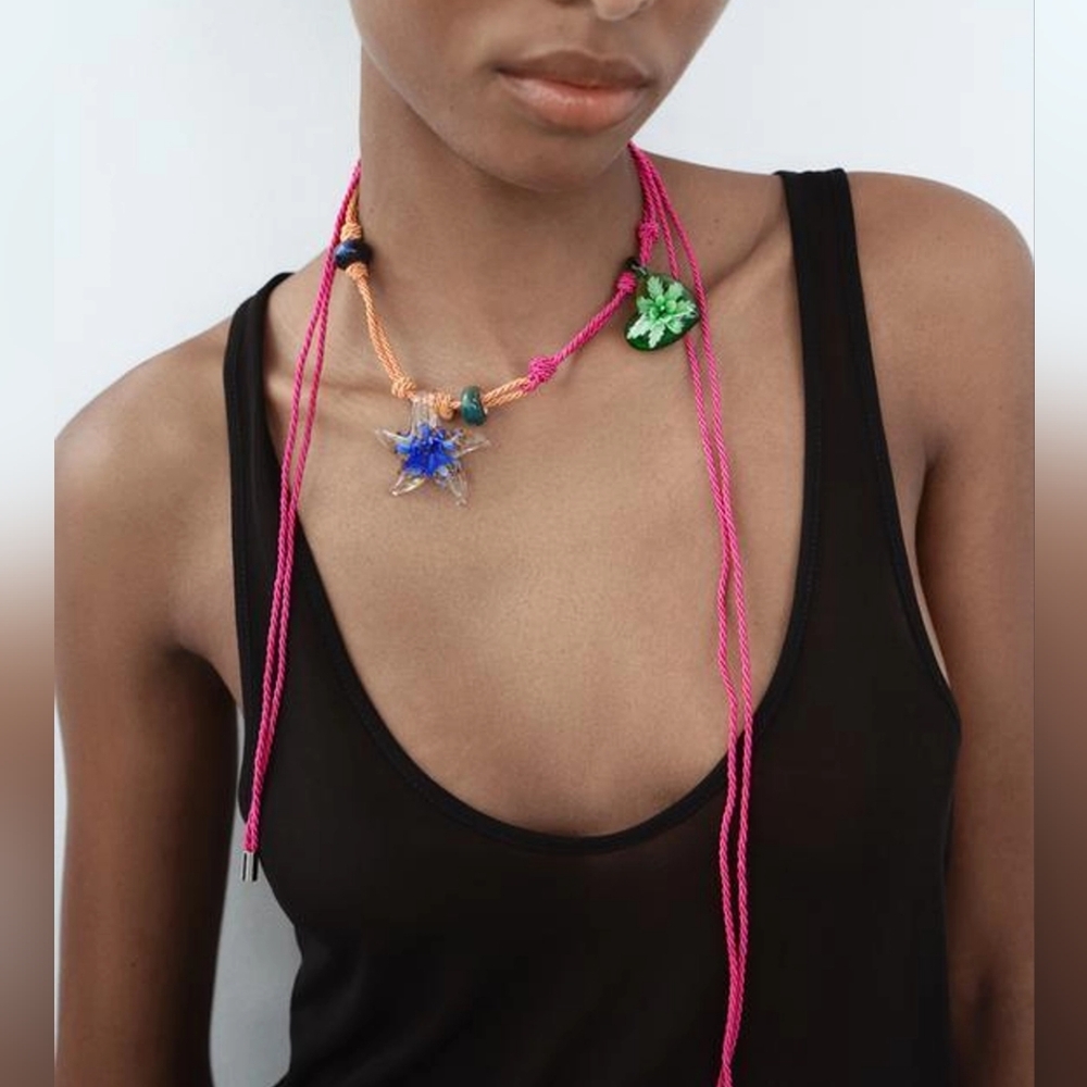 ZARA CHARM CORD NECKLACE